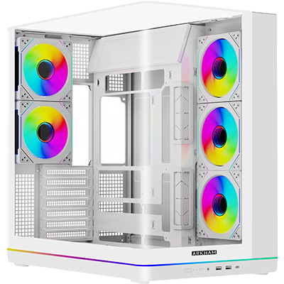 GAB ARKHAM BOREAL BLANCO 5*FAN ARGB ATX