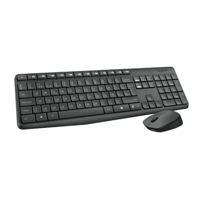 TEC+MOUSE LOGITECH MK235 WIRELESS BLACK LATINO